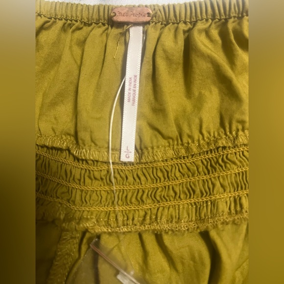 Free People Sail Away Tunic Dress in Olive Green. - Picture 6 of 7